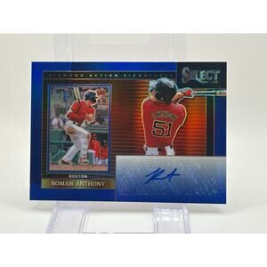 2024 Panini Select Roman Anthony Diamond Action Signatures Blue Auto 13/49 SP